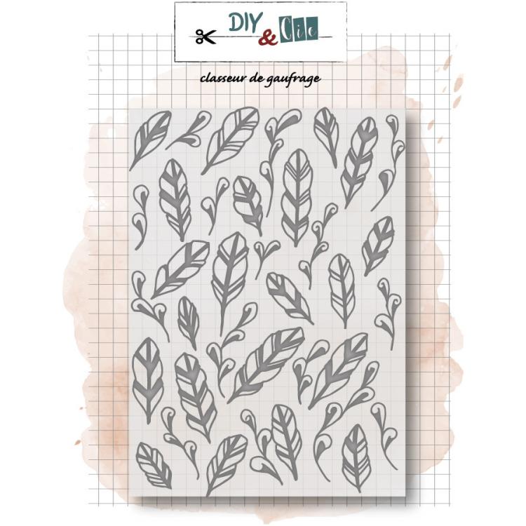 DIY & Cie Embossing Folder Feathers