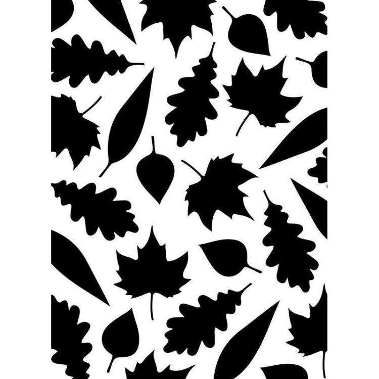 Darice Embossing Folder Leaves Assorted