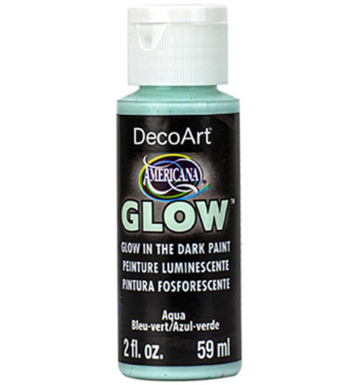 DecoArt Americana Glow in the Dark Aqua