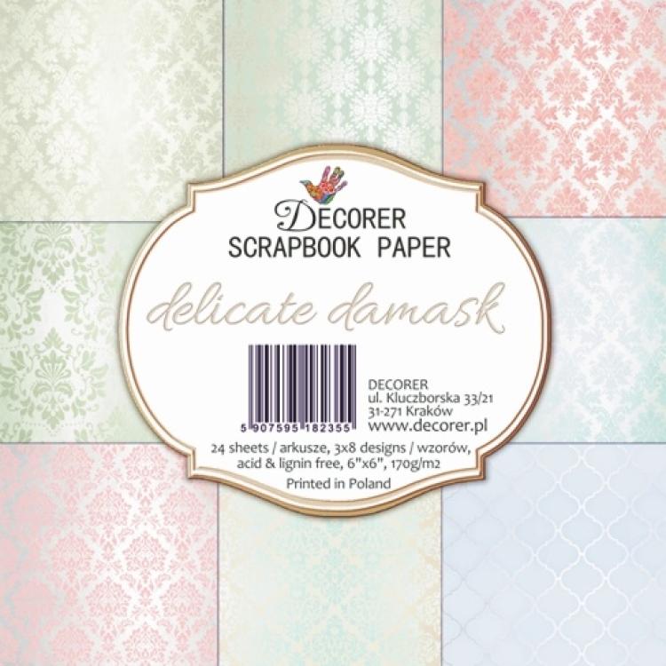 Decorer 6x6 Paper Pad Delicate Damask