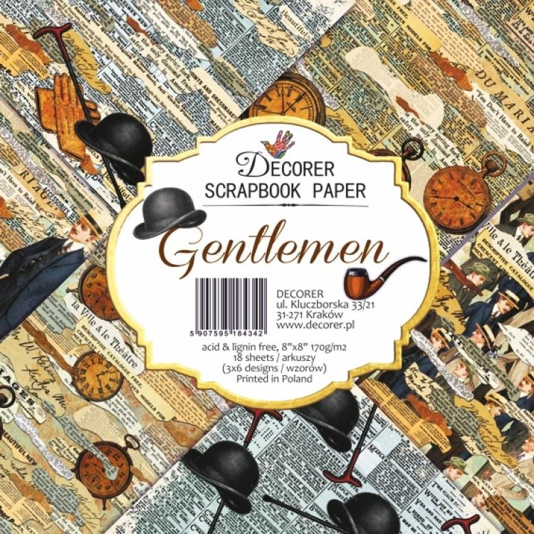 Decorer 8x8 Paper Pad Gentlemen