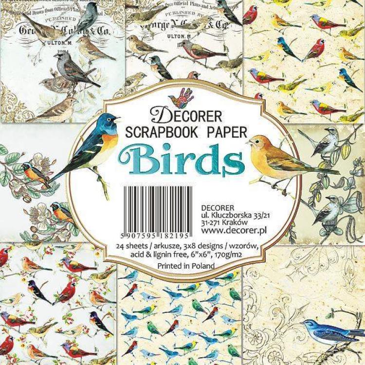 #219 Decorer 6x6 Paper Pad Birds