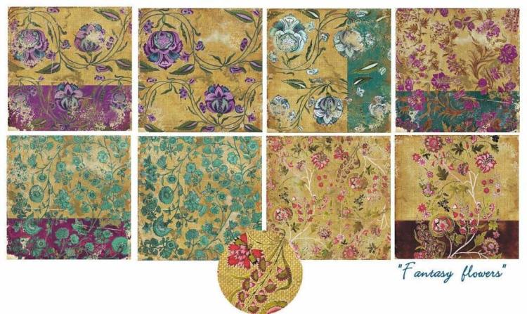 Decorer 6x6 Paper Pad Fantasy Flowers