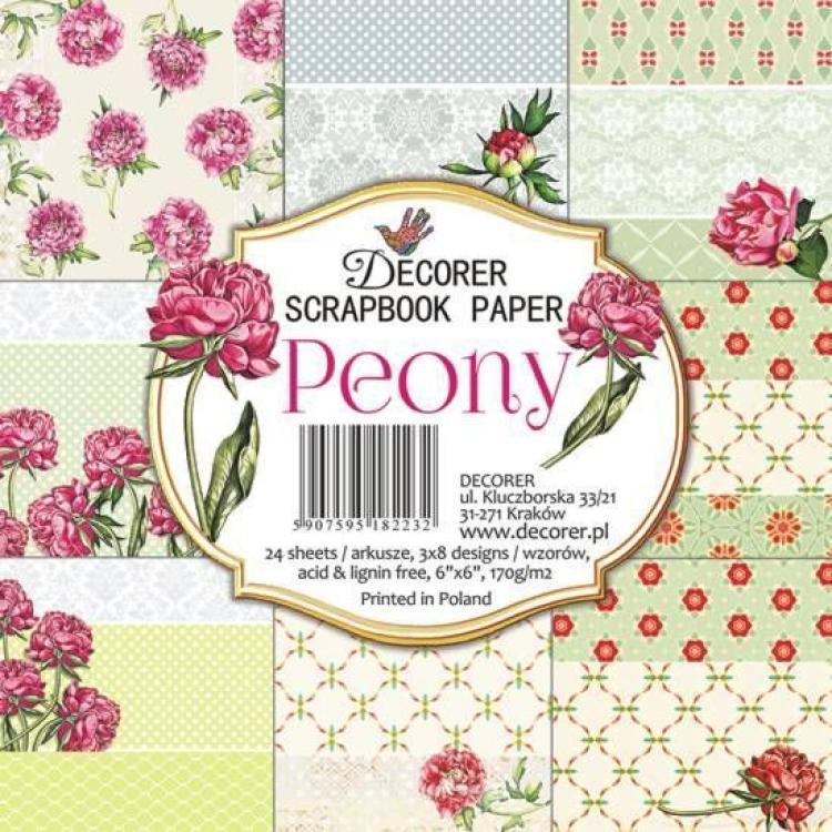 Decorer 6x6 Paper Pad Peony