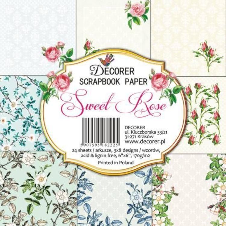 Decorer 6x6 Paper Pad Sweet Rose