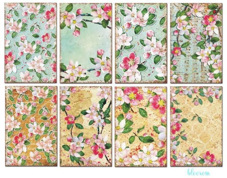 #44 Decorer Mini Scrapbook Paper Bloosom