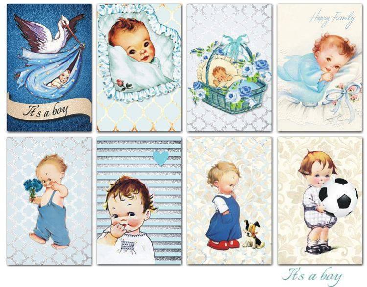 Decorer Mini Scrapbook Paper Set It's a Boy