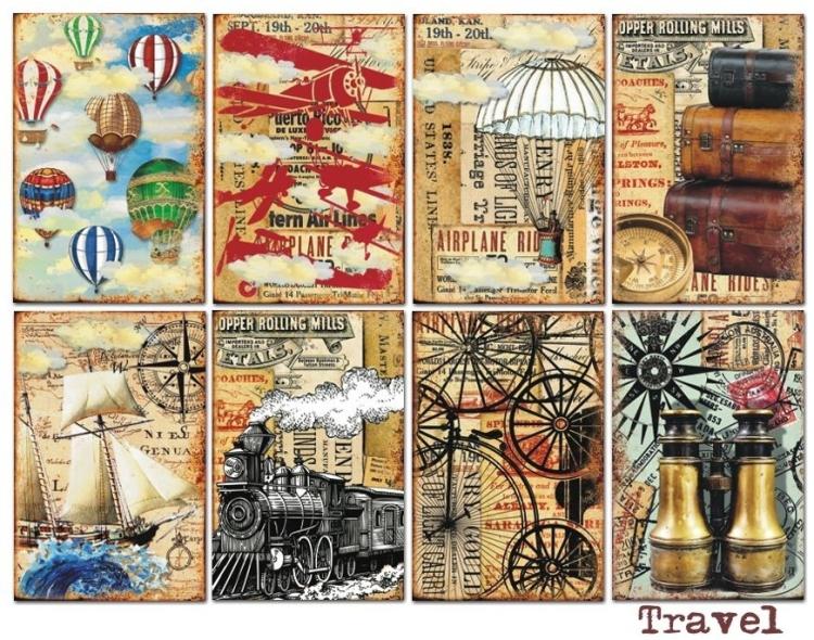 #76 Decorer Mini Scrapbook Paper Set Travel