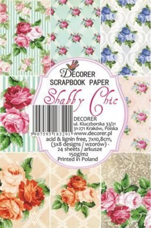 #32 Decorer Mini Scrapbook Paper Shabby Chic