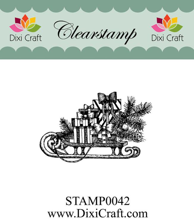 Dixi Craft Clearstempel Schlitten