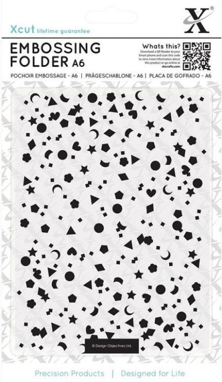 DoCrafts XCUT Embossing Folder Mixed Confetti #515161