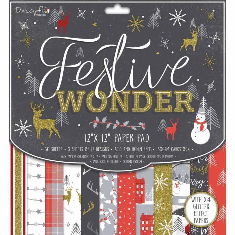 Docevraft 12x12 Inch Paper Pad Festive Wonder #097