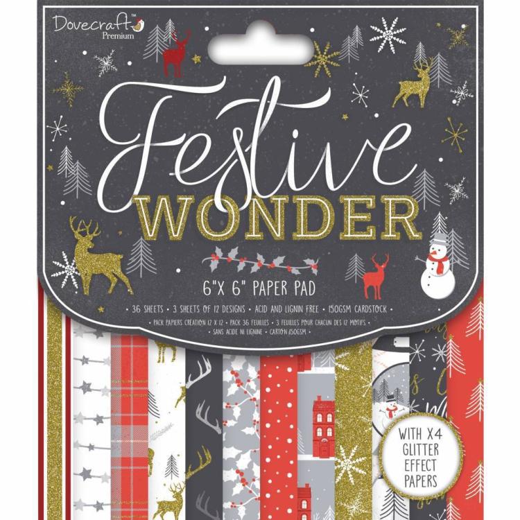 Docevraft 6x6 Inch Paper Pad Festive Wonder #099