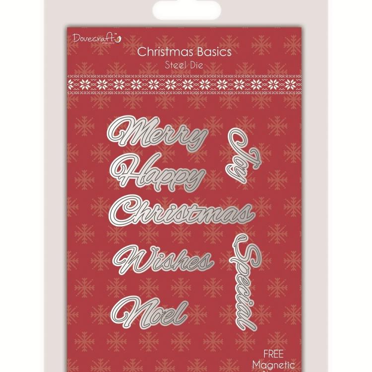 Dovecraft Christmas Basics Die - Sentiments