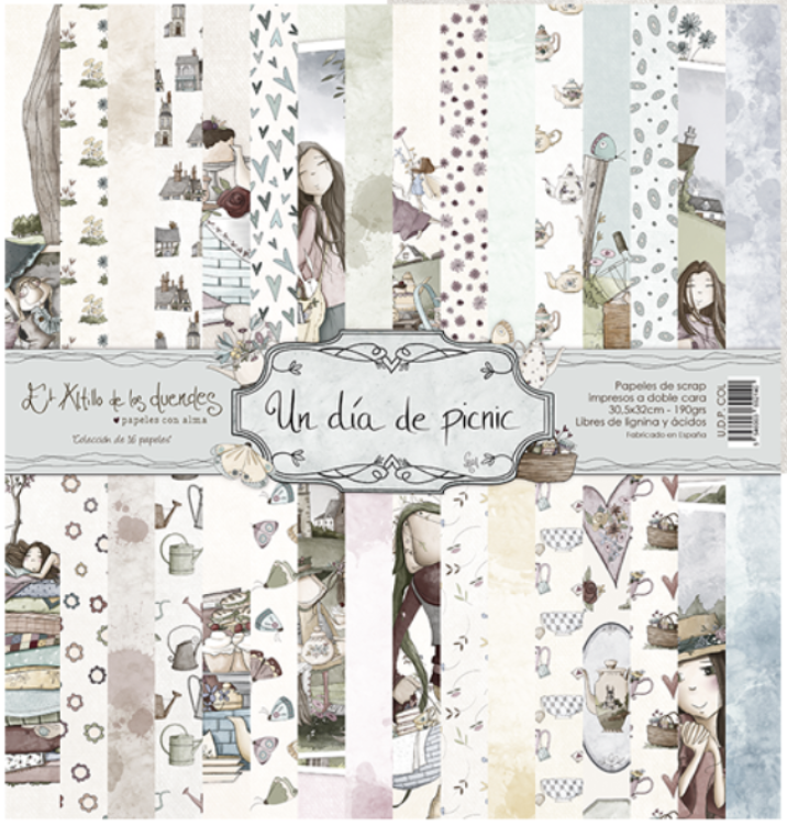 El Altillo de los Duendes 12x12 Paper Pack Un Dia de Picnic