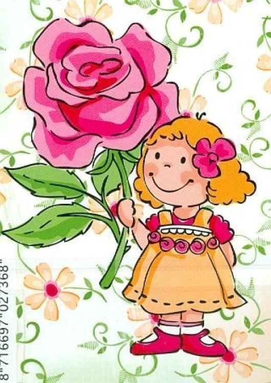 SALE Eline´s Flowergirlz Clear Stamp Rose #ECO123