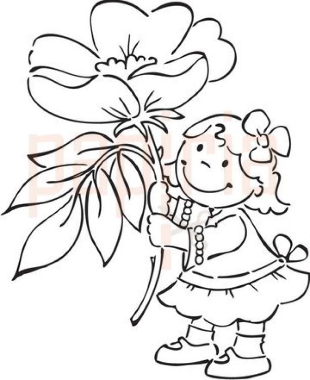 SALE Eline´s Flowergirlz Clear Stamp Wilde Rose #ECO125