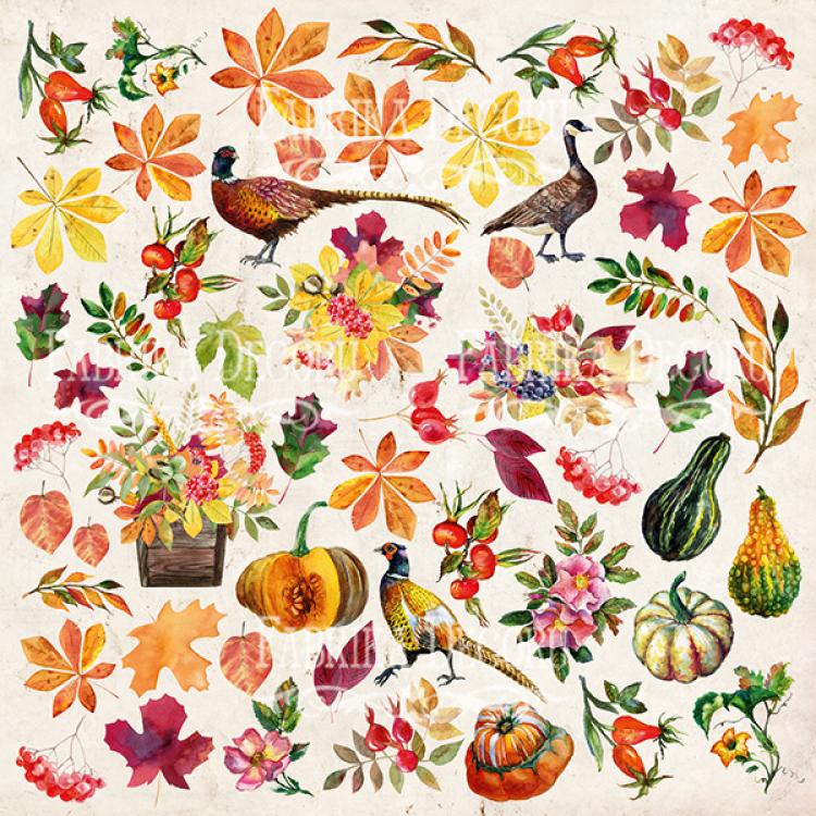 Fabrika Decoru 12x12 Paper Pack Botany Autumn