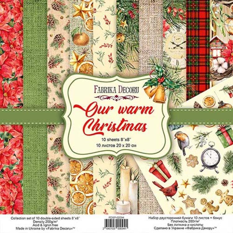 Fabrika Decoru 8x8 Paper Pack Our Warm Christmas