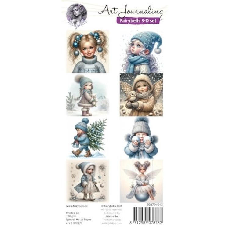 Fairybells 3D Christmas Winter Blue Set 12