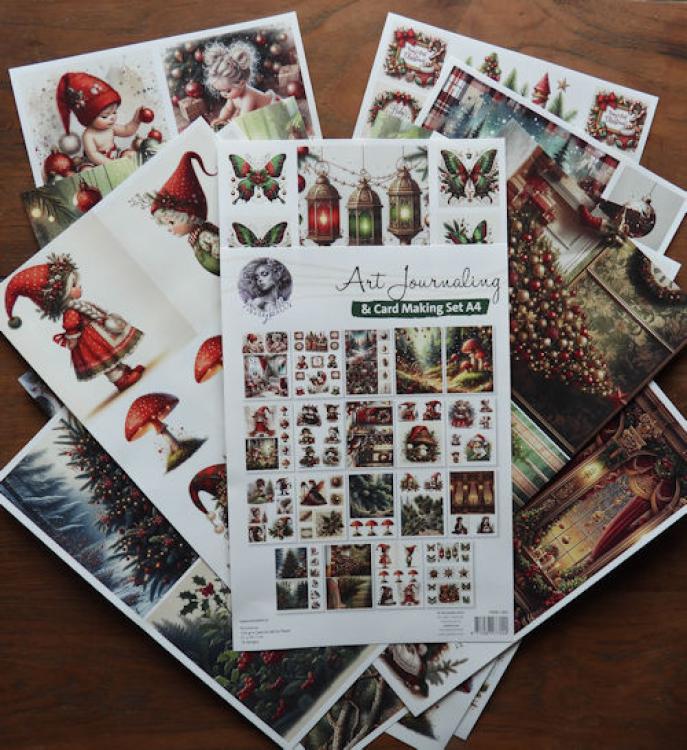 Fairybells Art Journaling Set A4 Christmas 05