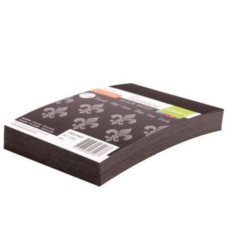 Florence A6 Paper Pack Black Smooth