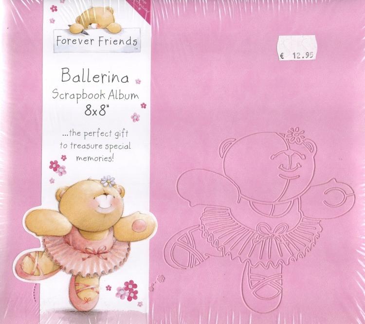 Forever Friends 8x8 Ballerina Scrapbook Album