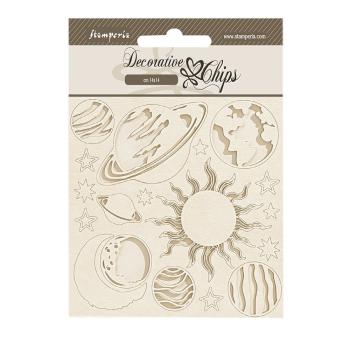 SCB223 Stamperia Fortune Decorative Chips Planets