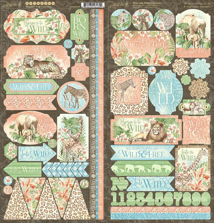 Graphic 45 Wild & Free 12x12 Inch Collection Pack (4502405)