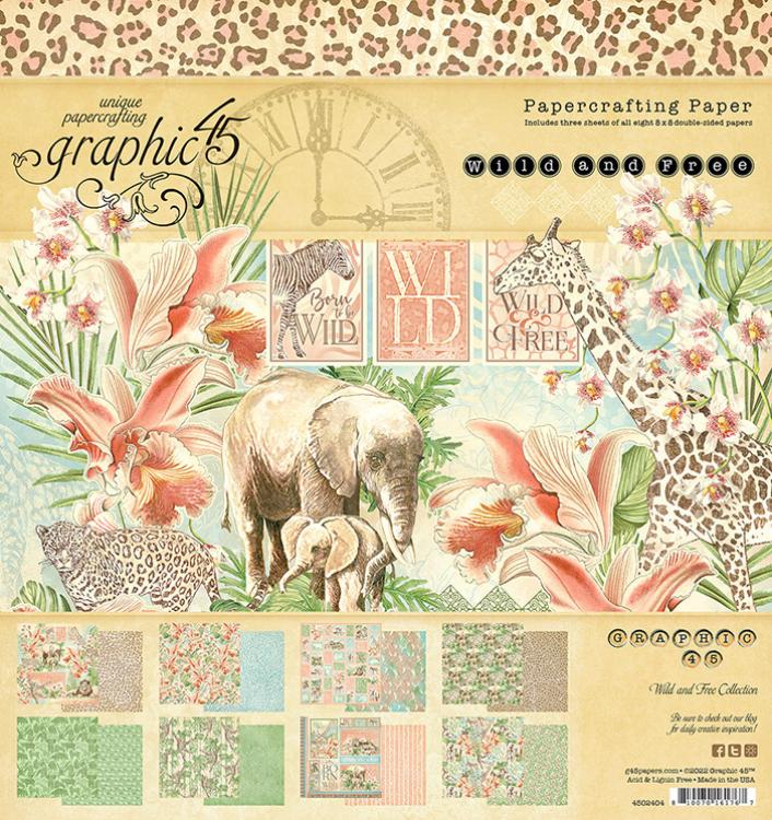 Graphic 45 Wild and Free 8x8 Pad (4502404)