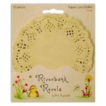 Dovecraft Riverbank Revels Cream Doilies