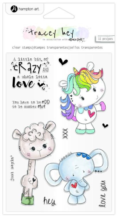 Hampton Art Clear Stamps Little Bit Crazy #SC0976