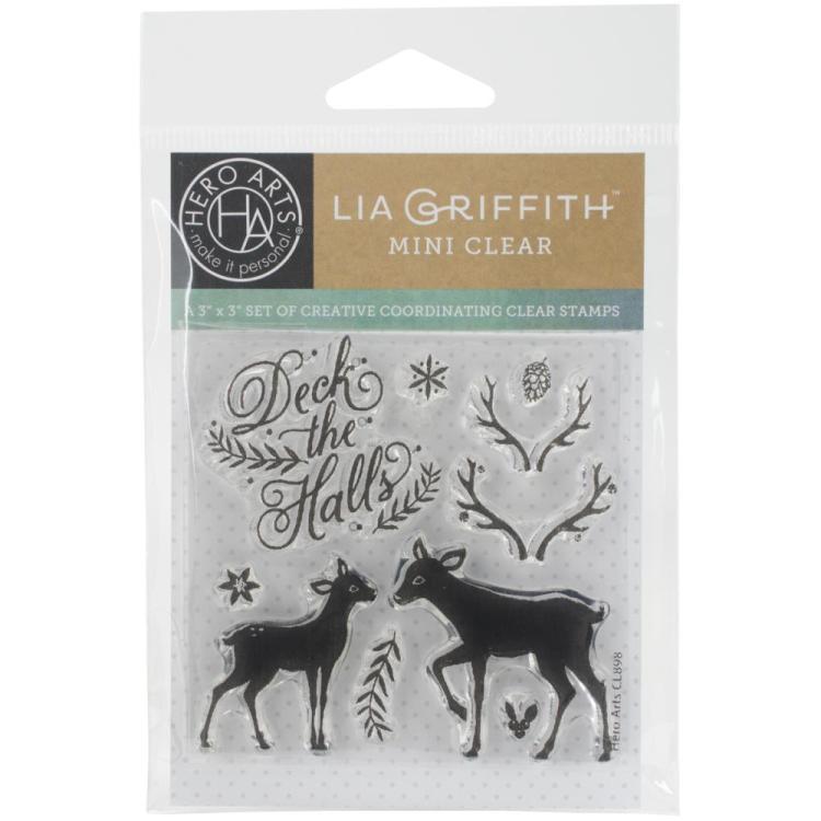 Hero Arts Mini Clear Stamp Deck The Halls #CL898