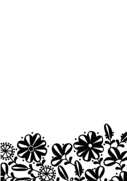 Hobby Solution Embossing Folder Flower Border #HSF002