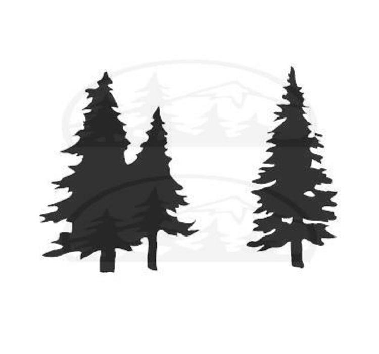 HummelKrafts Cling Rubber Stamps Trees Set #1