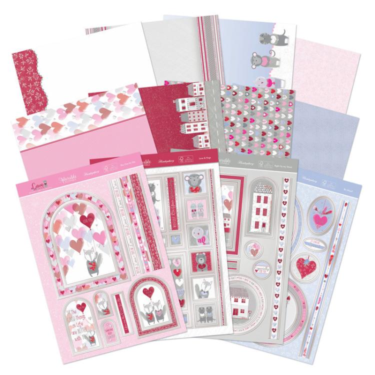 SALE Hunkydory Card Set Love is in the Air #DCC145