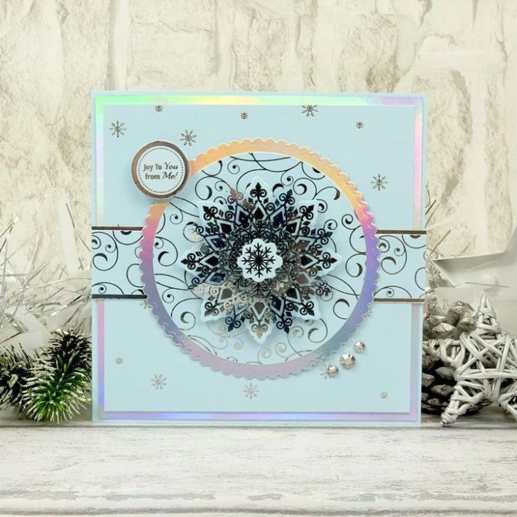 Hunkydory Let it Snow Foiled & Die Cut Snowflake Acetate #104