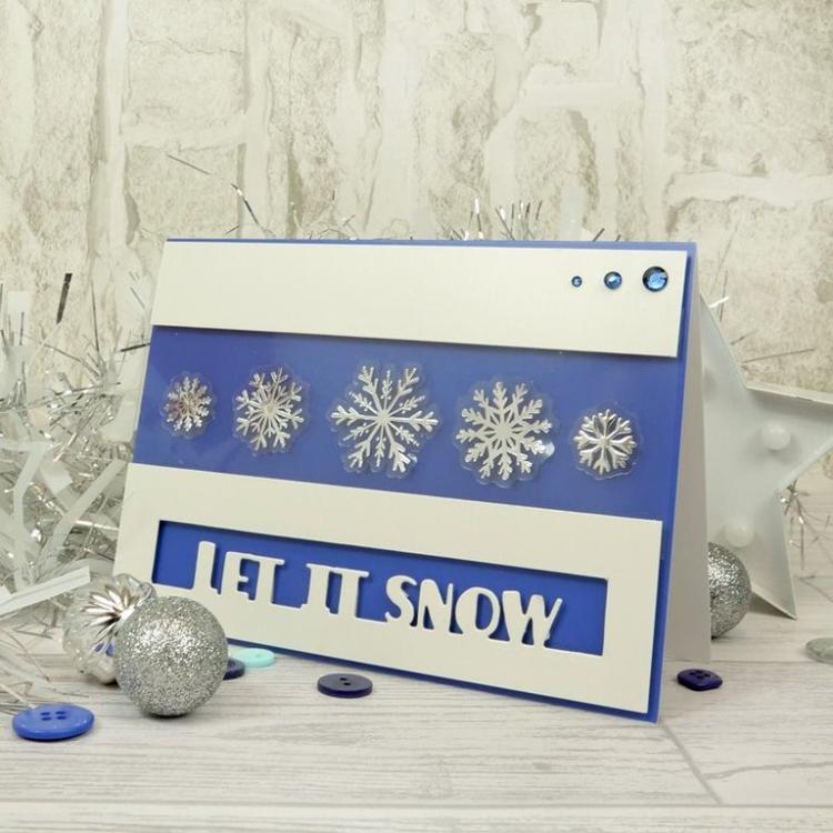 Hunkydory Let it Snow Foiled & Die Cut Snowflake Acetate #104
