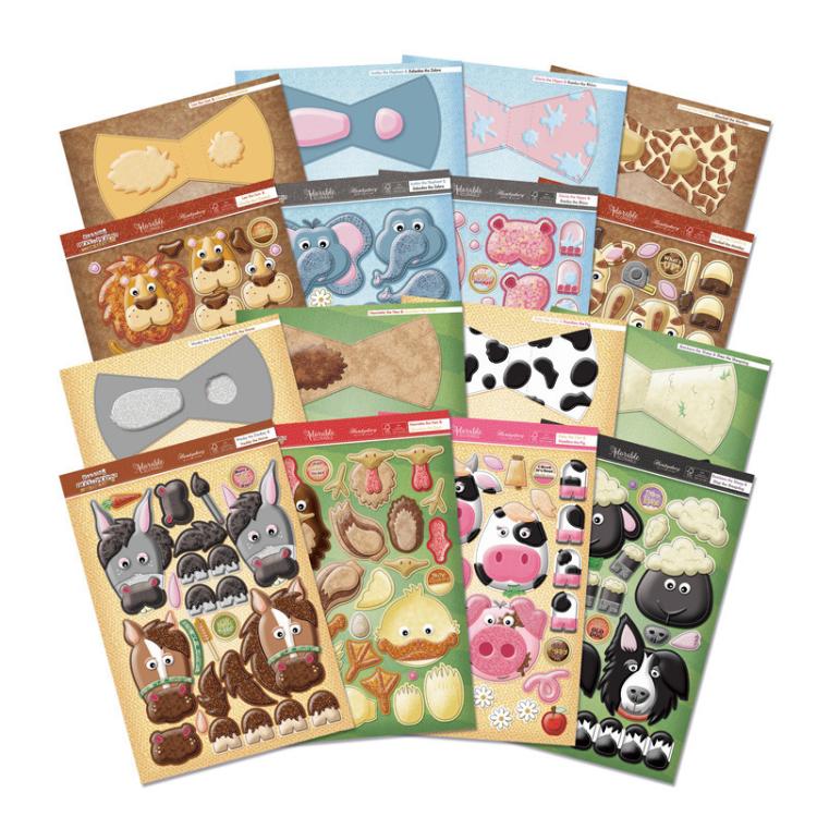 SALE Hunkydory Rocking Box-Pops! On the Farm & On Safari Collection Set