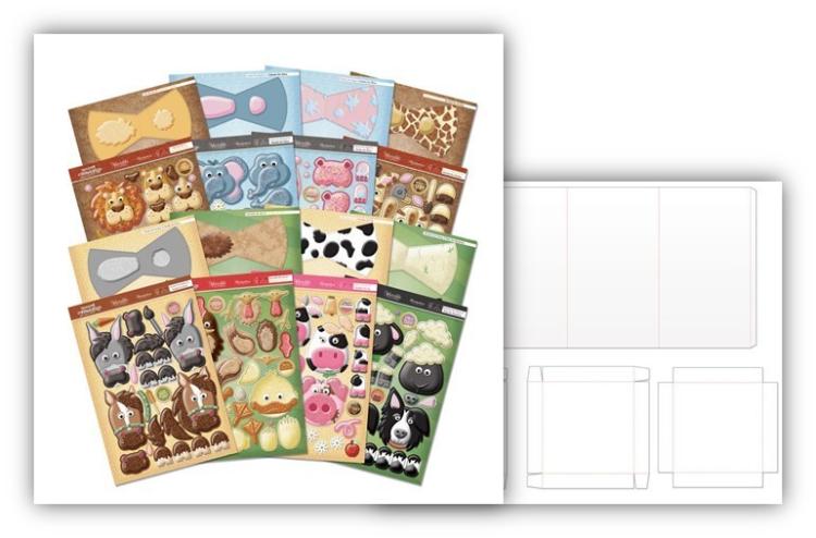 SALE Hunkydory Rocking Box-Pops! On the Farm & On Safari Collection Set