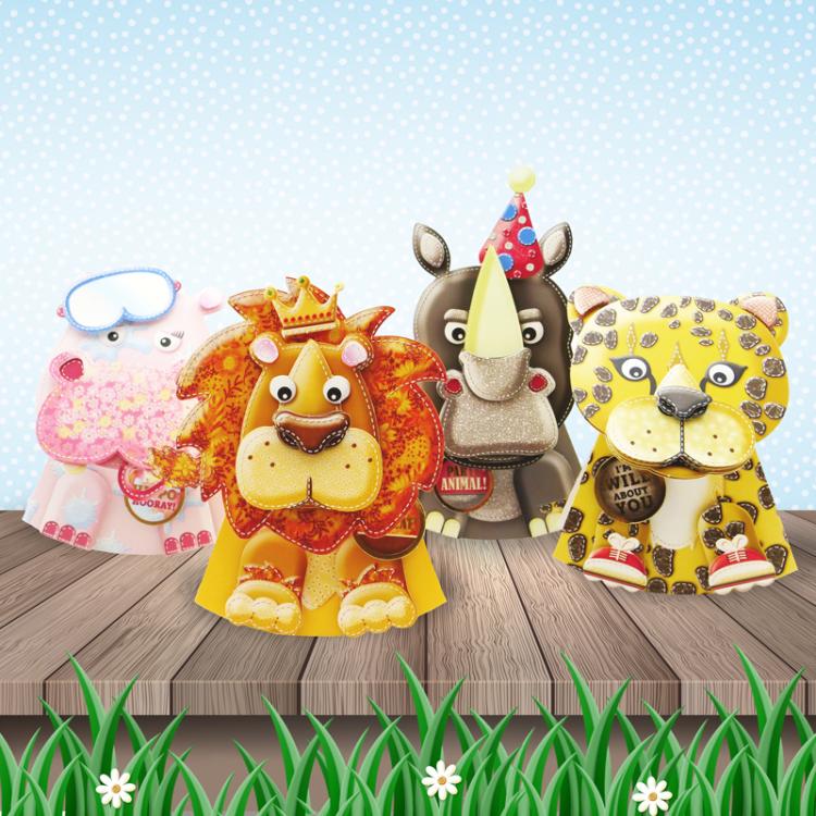 SALE Hunkydory Rocking Box-Pops! On the Farm & On Safari Collection Set