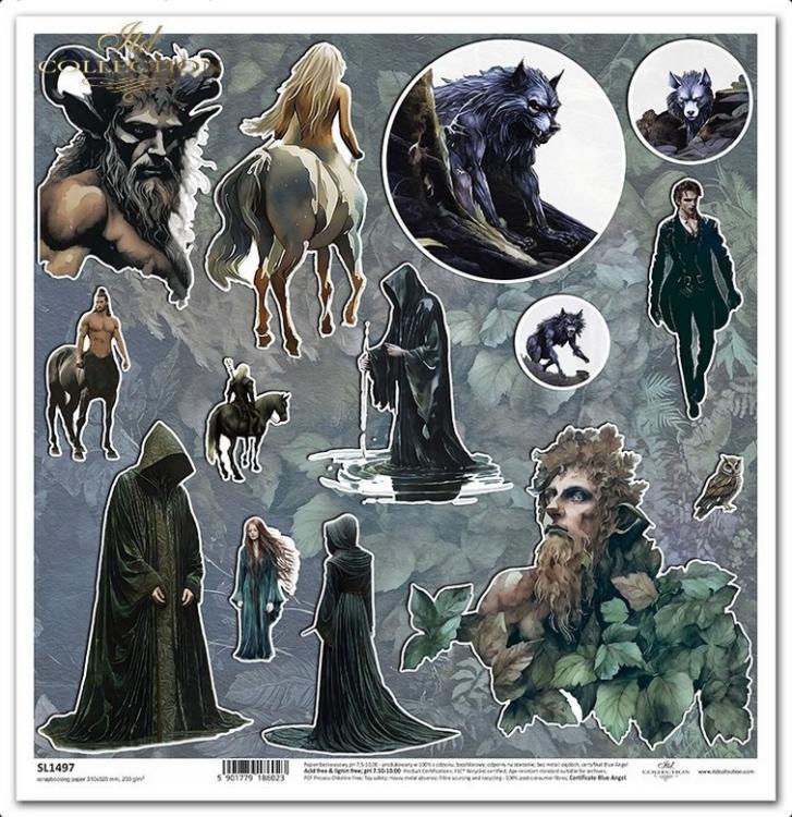 ITD Collection 12x12 Sheet Mysterious Creatures #1497