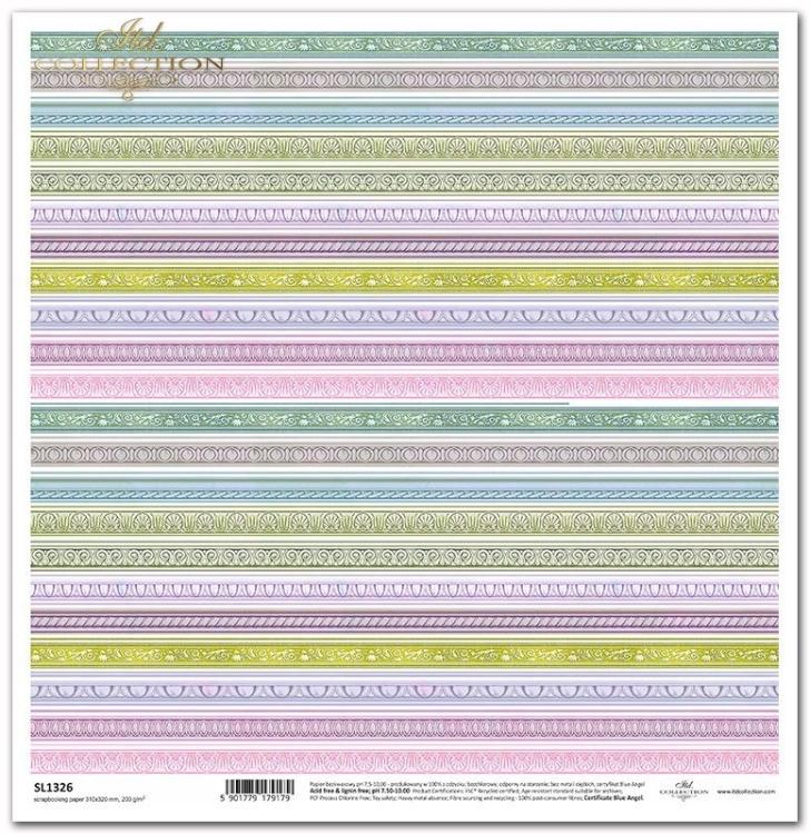 ITD Collection 12x12 Sheet Spring Love Story Borders SL1326