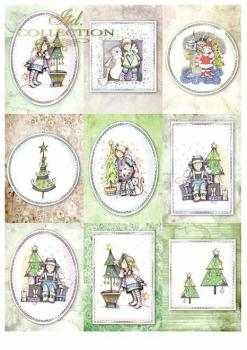 ITD Collection A4 Paper Pack Angels & Christmas Tree