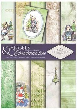 ITD Collection A4 Paper Pack Angels & Christmas Tree