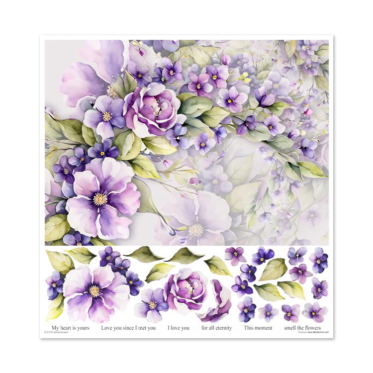 ITD Collection Spring Bouquet 12x12 Paper Pad #076