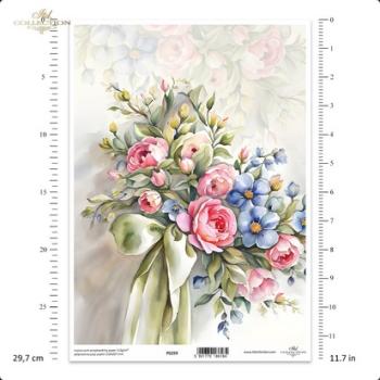 ITD Collection Spring Bouquet A4 Pergament Paper P0259