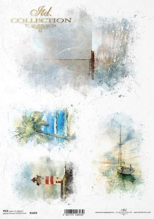 ITD A4 Rice Paper Ocean of Dreams #1609