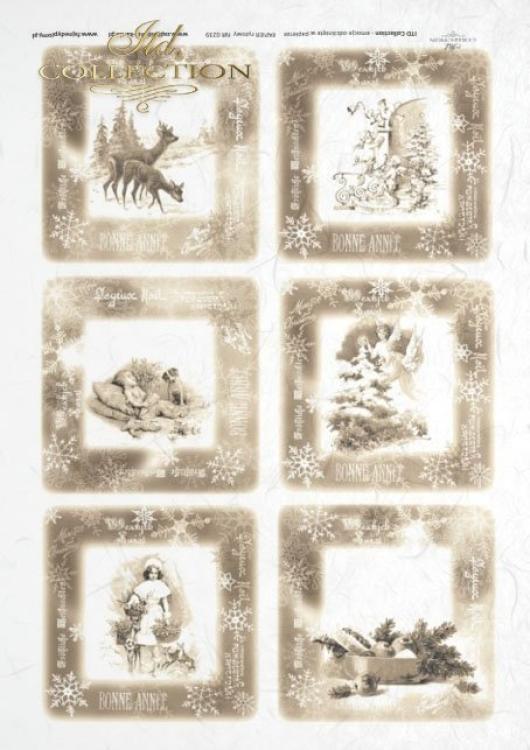 ITD A4 Rice Paper Retro Winter #0239