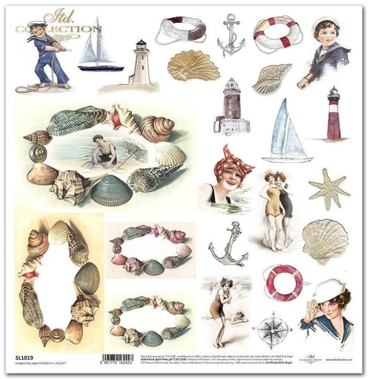 SLS033 ITD Collection 12x12 Paper Pad Seafaring Adventure